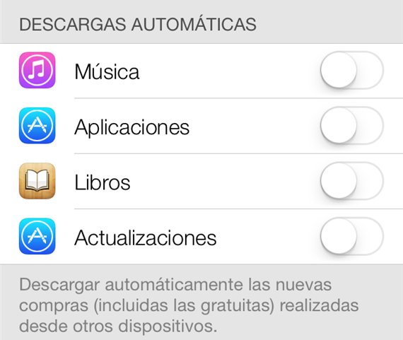 Cómo desactivar las actualizaciones automáticas de Apps en iOS 7