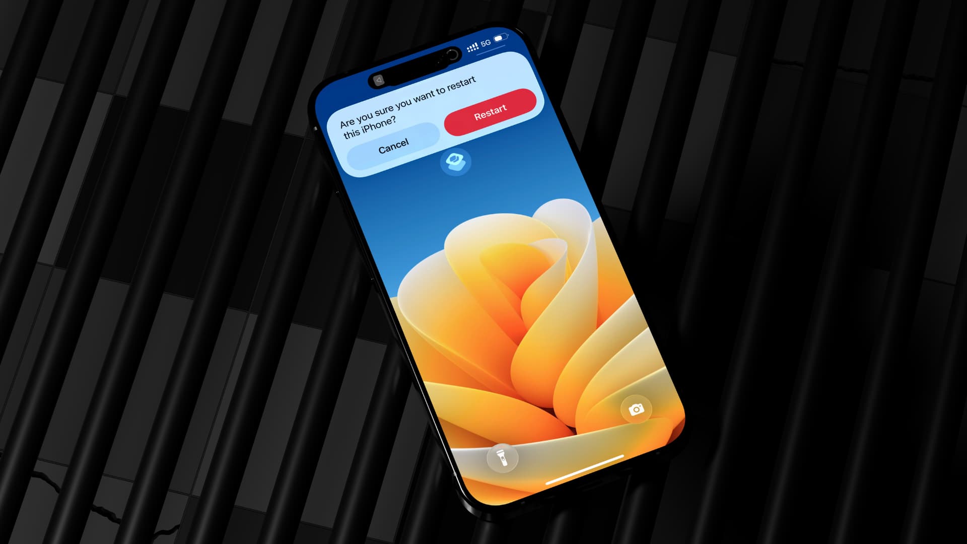Cómo añadir un botón de reinicio en la pantalla de inicio y bloqueo del iPhone
