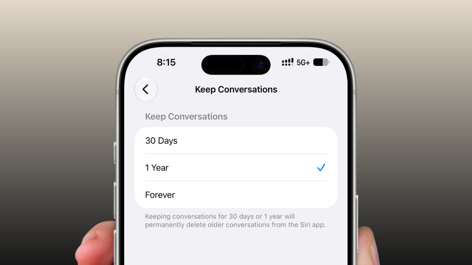 Cómo evitar que Siri guarde tus conversaciones para siempre