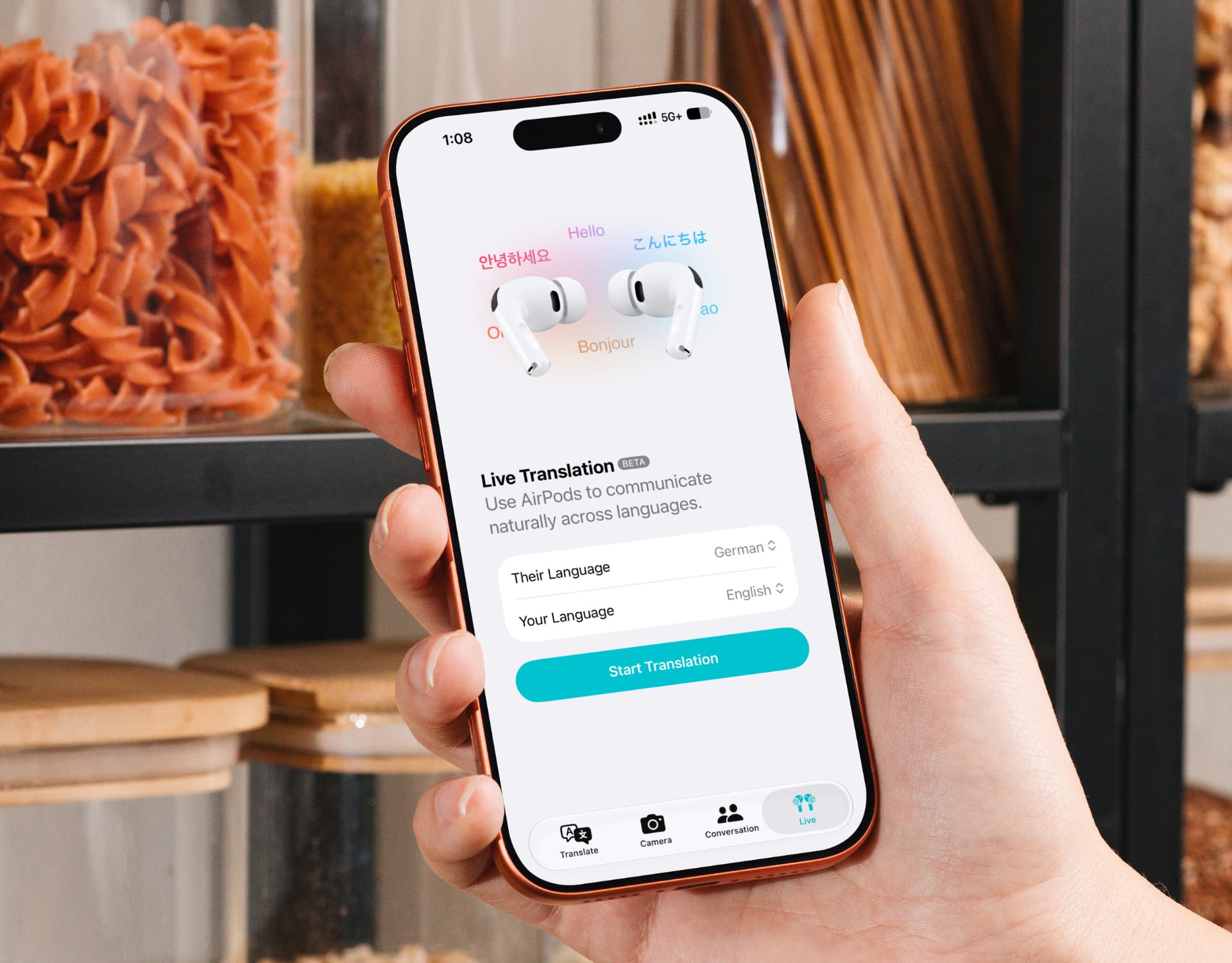Conversa sin fronteras: Traducción en tiempo real con tus AirPods e iPhone