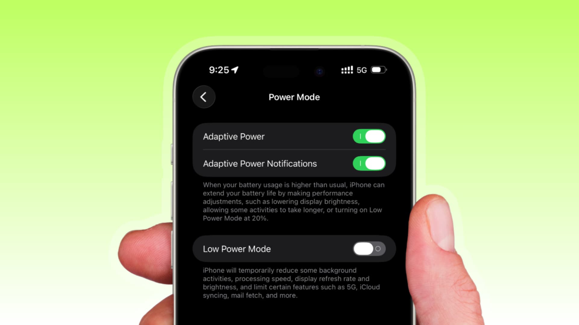Descubre cómo Adaptive Power transforma tu iPhone en iOS 26