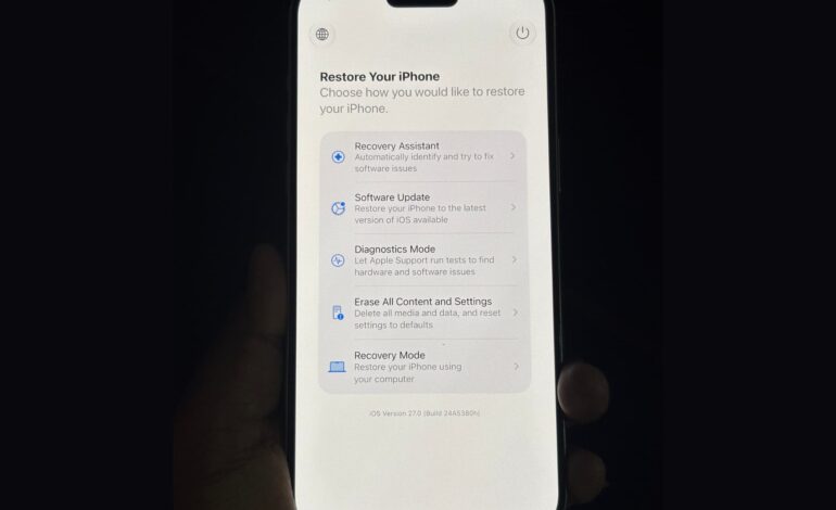 Descubre cómo acceder a la pantalla de recuperación en tu iPhone con iOS 27