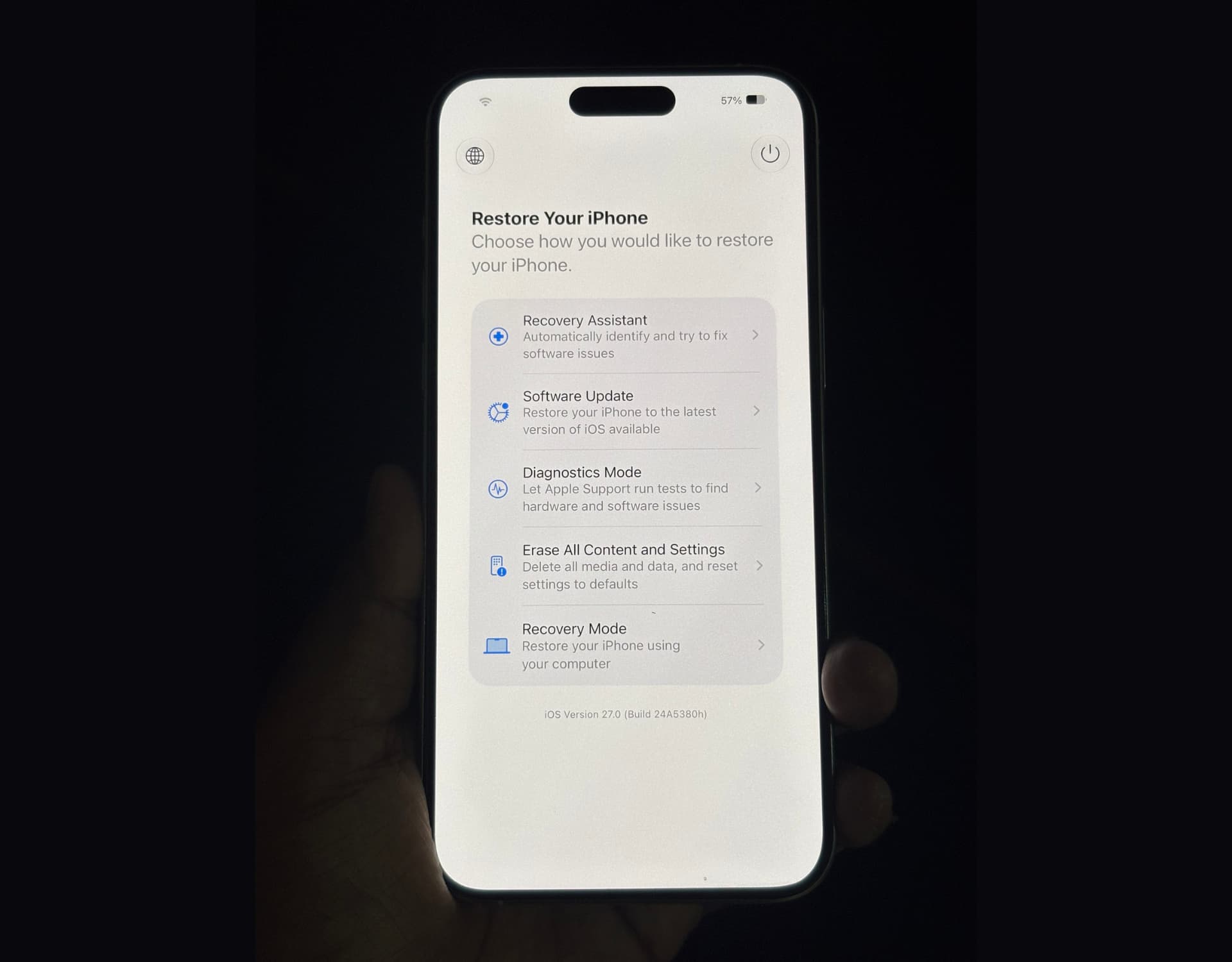 Descubre cómo acceder a la pantalla de recuperación en tu iPhone con iOS 27