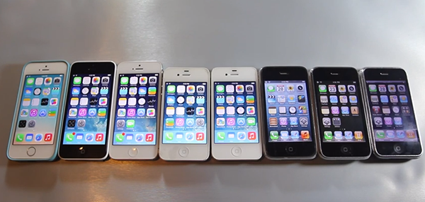 Así ha evolucionado el iPhone: Del iPhone 2G al iPhone 5S