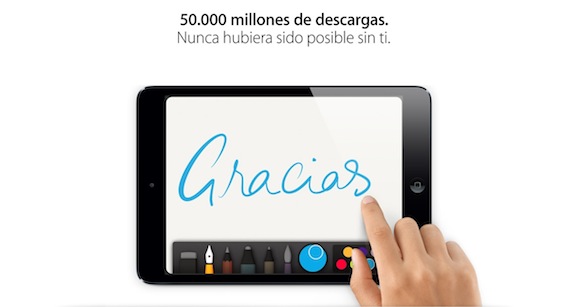 50 mil millones de descargas en la App Store