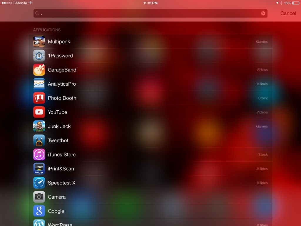 Cómo listar rápidamente todas las apps en tu dispositivo con iOS 7
