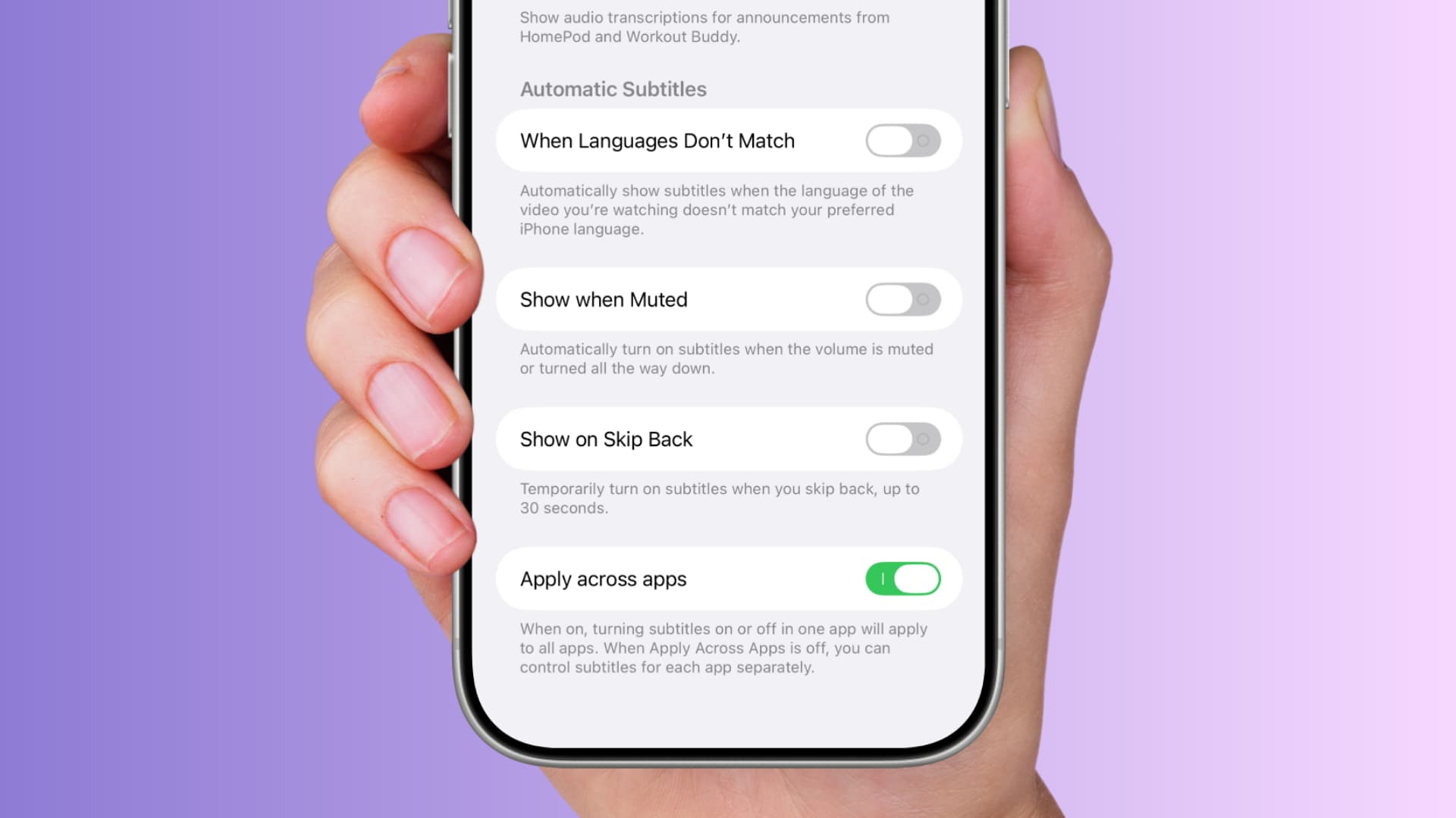 ¿Cansado de los subtítulos automáticos? Aquí te contamos cómo desactivarlos en iOS y macOS.