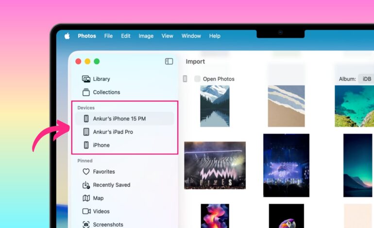 ¿Tu iPhone o iPad no aparece en la app Fotos de Mac? Aquí tienes la solución