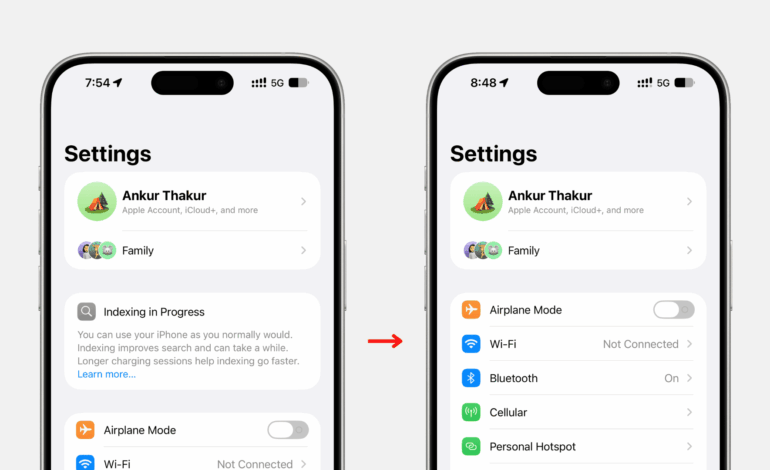 ¿Tu iPhone o iPad se ha quedado atascado en ‘Indexando’? Aquí tienes la solución.
